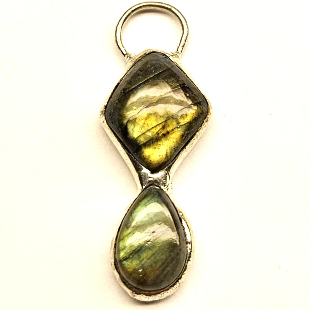 Double Labradorite Pendant